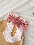 Baby Pink Bow Socks 6-12 Months
