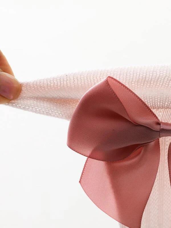 Baby Pink Bow Socks 1-2 Yrs