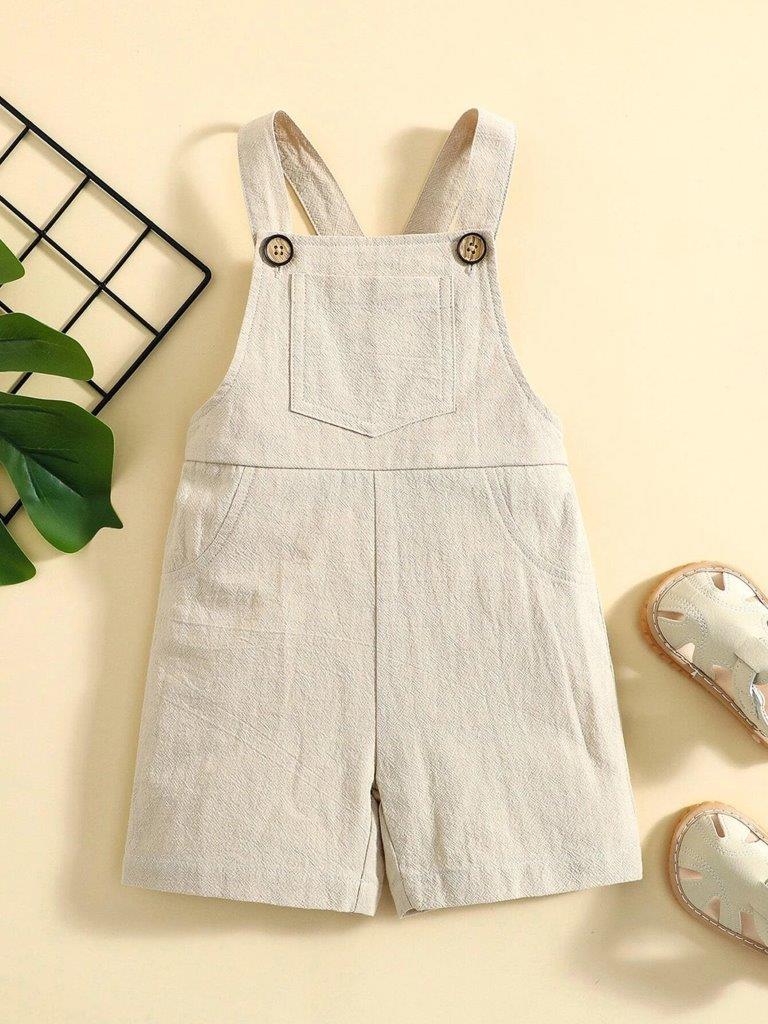 Baby Front Pocket Crisscross Back Romper