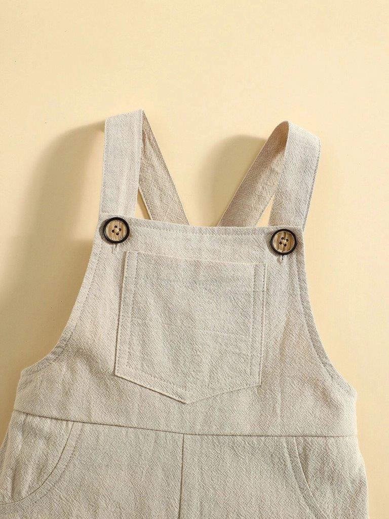 Baby Front Pocket Crisscross Back Romper