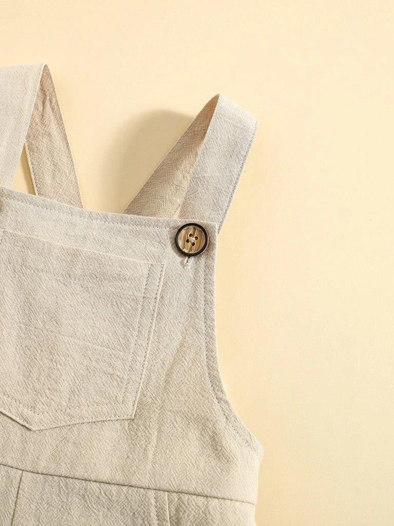 Baby Front Pocket Crisscross Back Romper