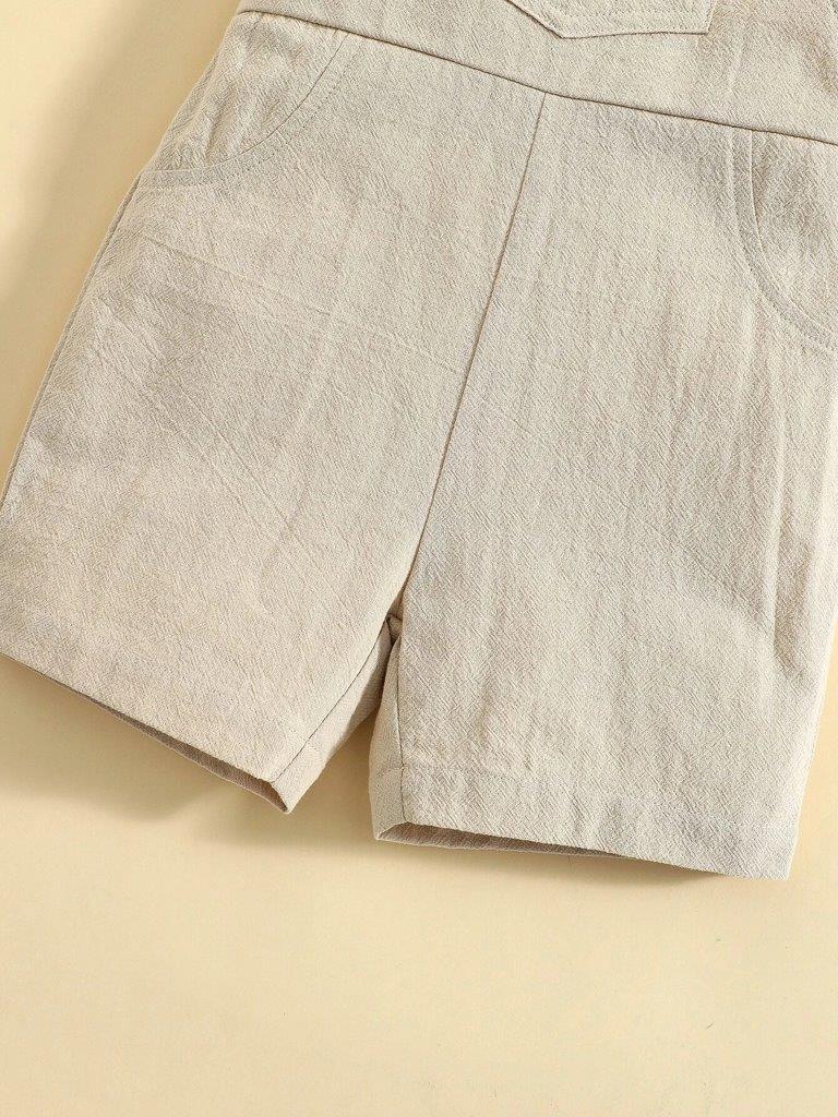Baby Front Pocket Crisscross Back Romper
