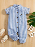 Baby Stripe Pocket Jumpsuit