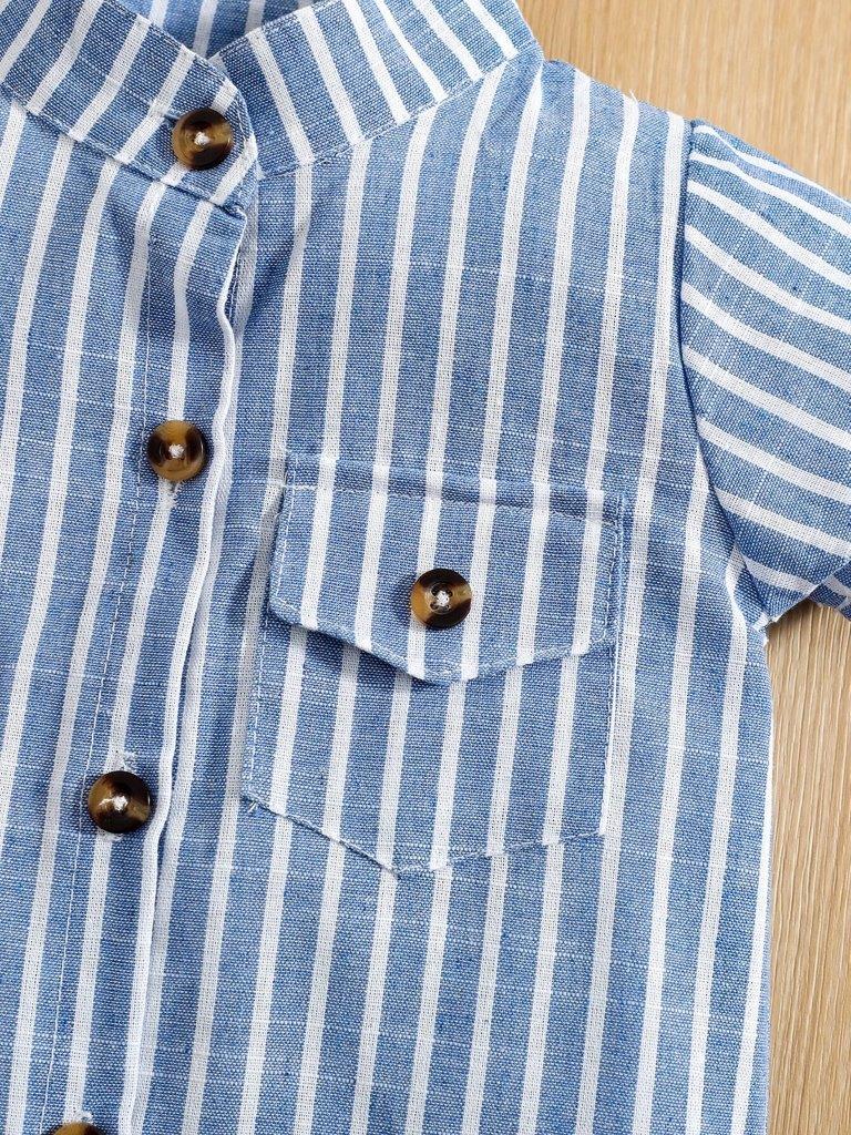 Baby Stripe Pocket Jumpsuit
