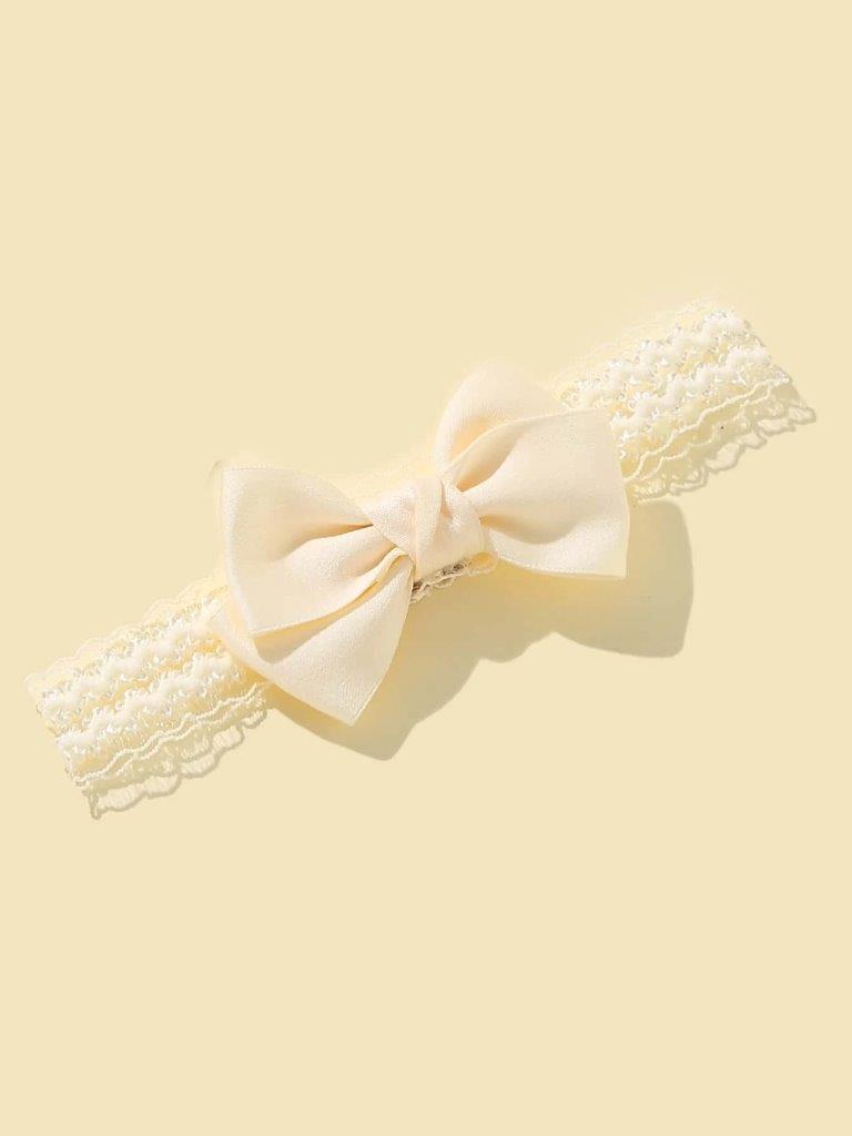 Baby Beige Bow Headband