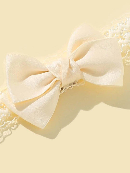 Baby Beige Bow Headband