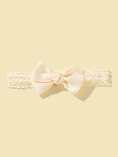 Baby Beige Bow Headband
