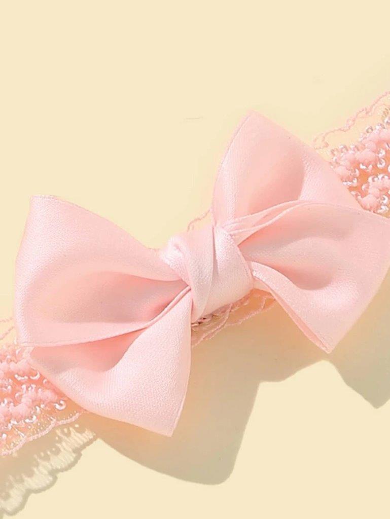 Baby Light Pink Bow Headband