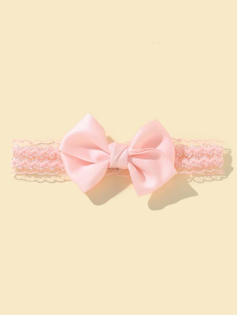 Baby Light Pink Bow Headband