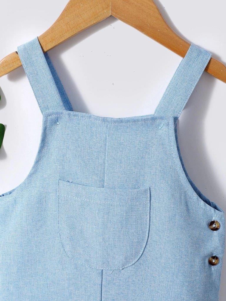 Baby Front Pocket Overall Romper