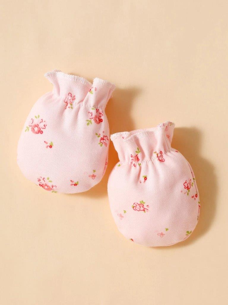Baby Beanie And Mitten Set