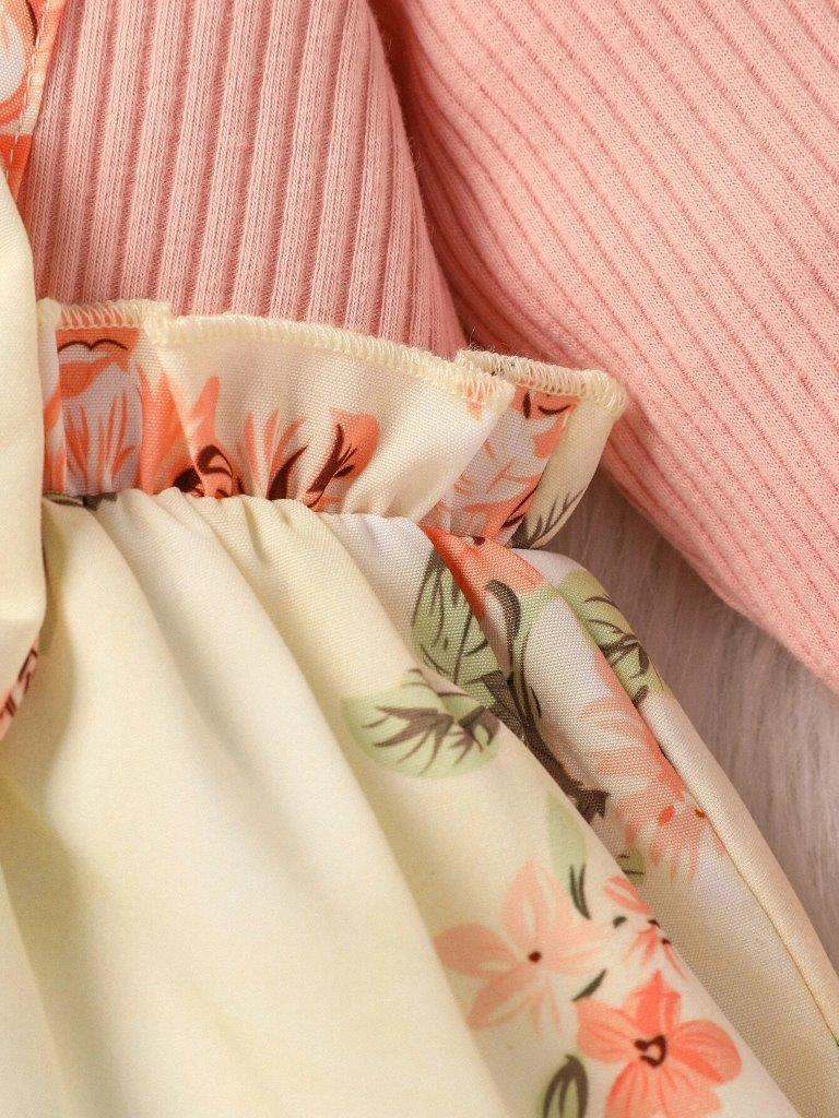 Baby Floral Front Bow Dress