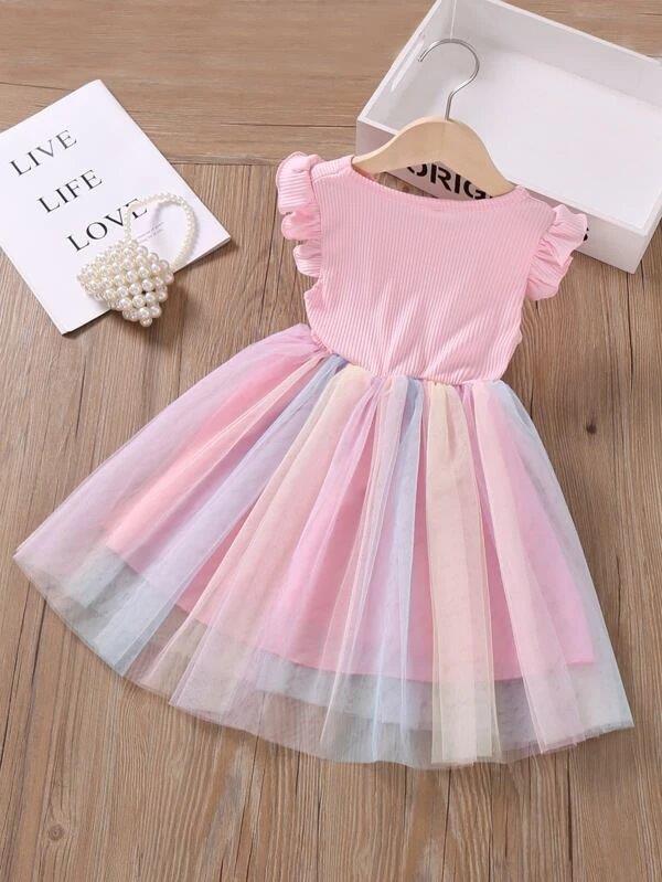 Toddler Girls Pastel Colour Dress
