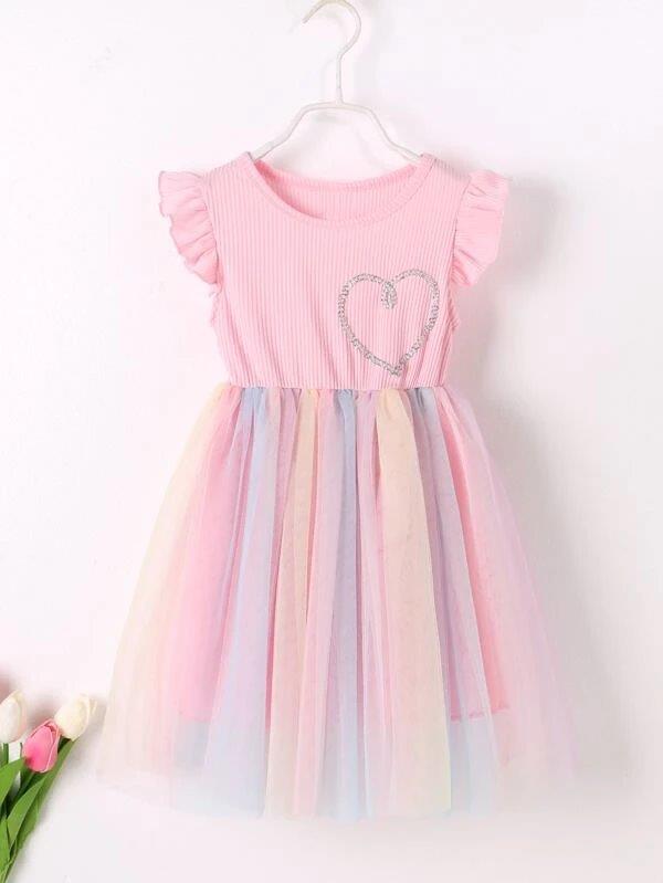 Toddler Girls Pastel Colour Dress