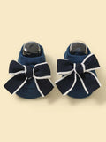 Baby Ankle Socks With Bow Navy