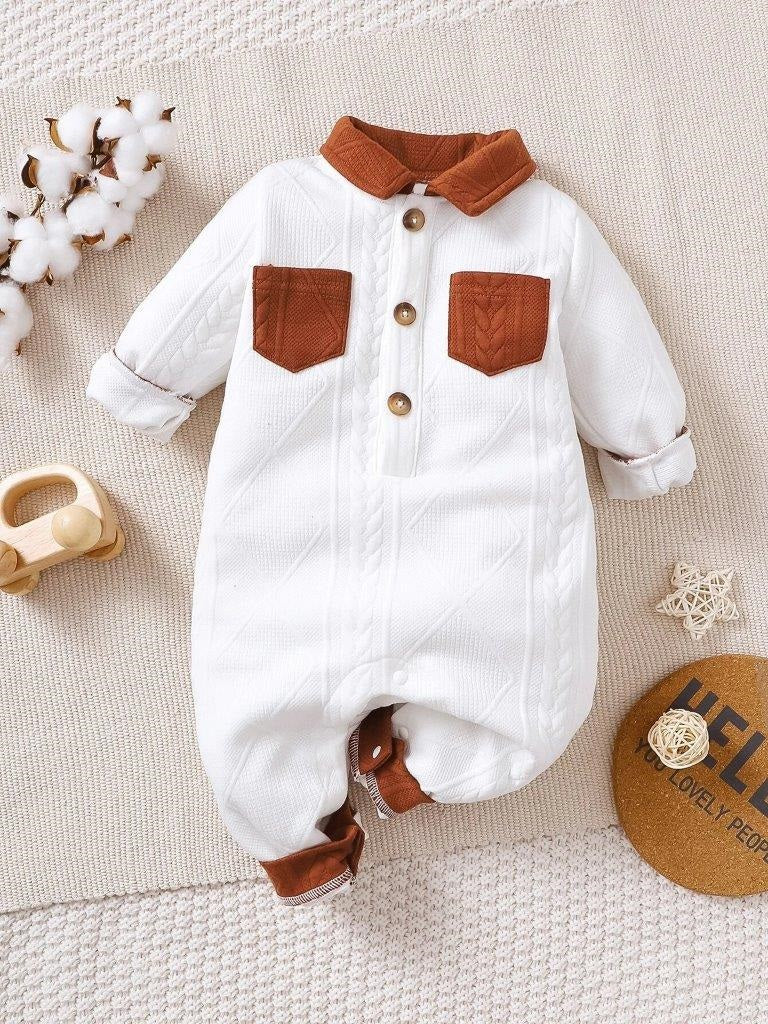 Baby Pocket Textured Jumpsuit