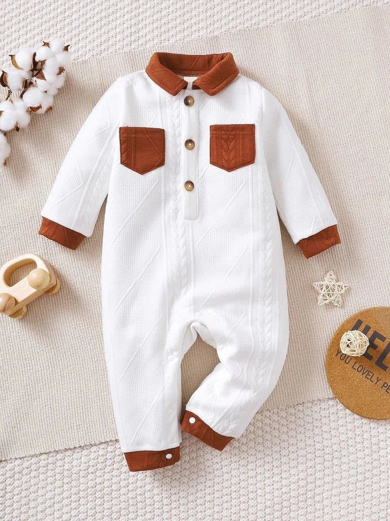 Baby Pocket Textured Jumpsuit