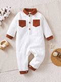 Baby Pocket Textured Jumpsuit