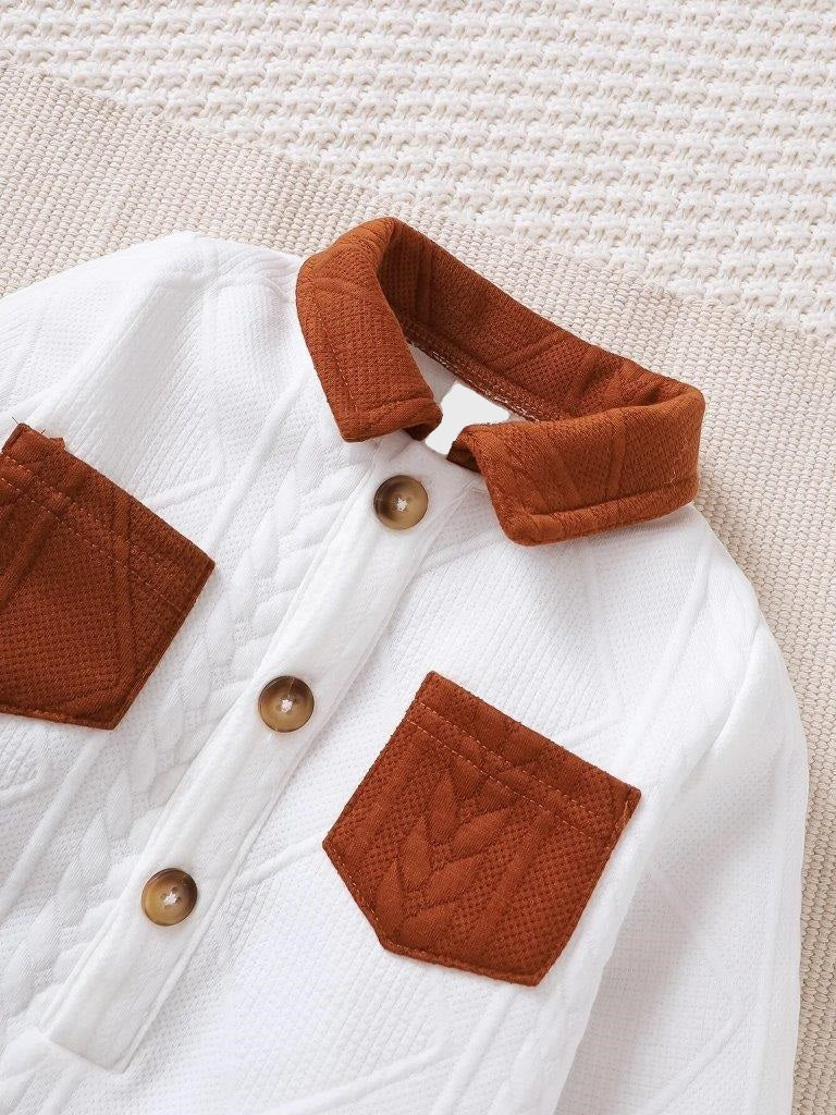 Baby Pocket Textured Jumpsuit