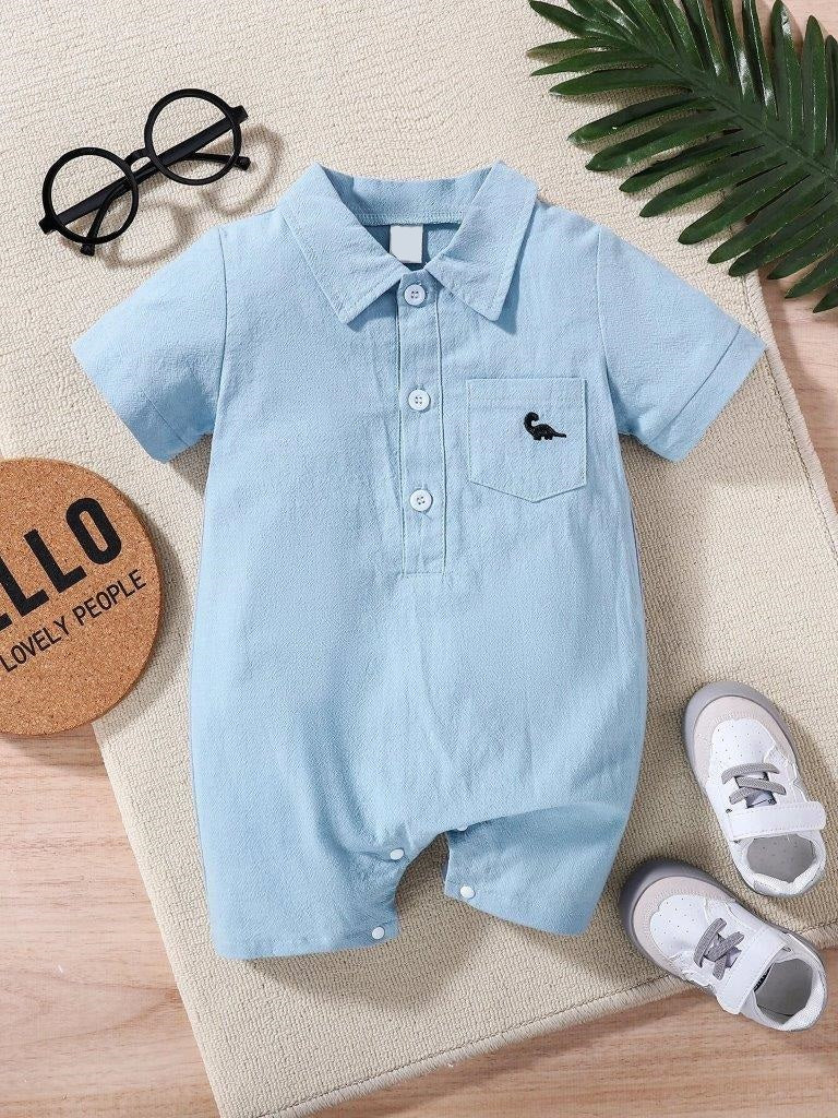 Baby Half Button Romper