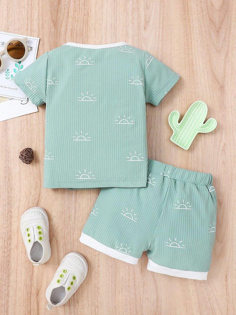 Baby Ribbed Tee And Shorts