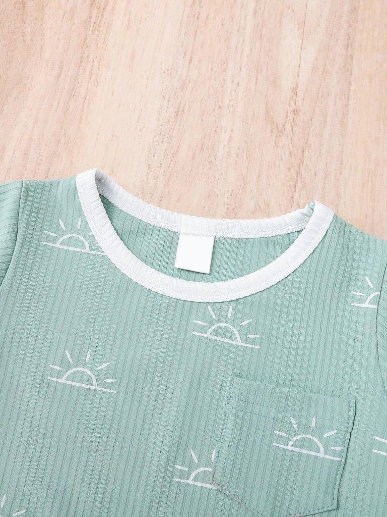Baby Ribbed Tee And Shorts