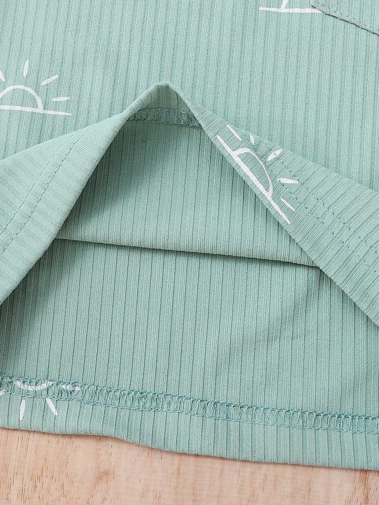 Baby Ribbed Tee And Shorts