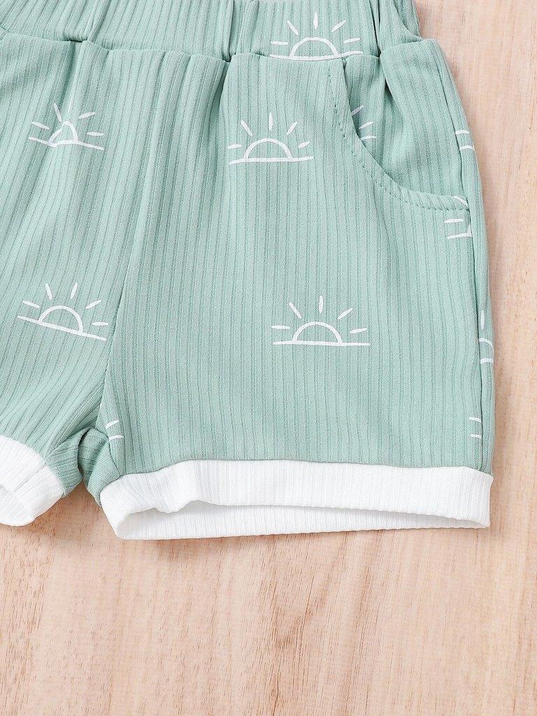 Baby Ribbed Tee And Shorts
