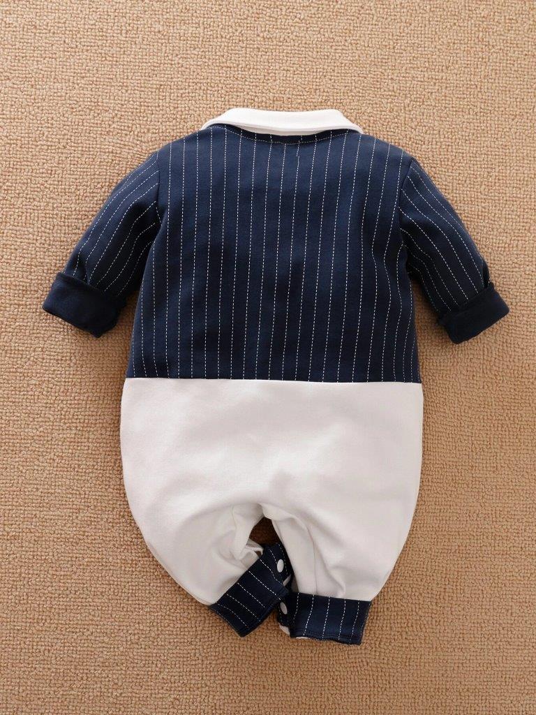 Baby Stripe Print 2 in 1 Jumpsuit