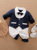 Baby Stripe Print 2 in 1 Jumpsuit