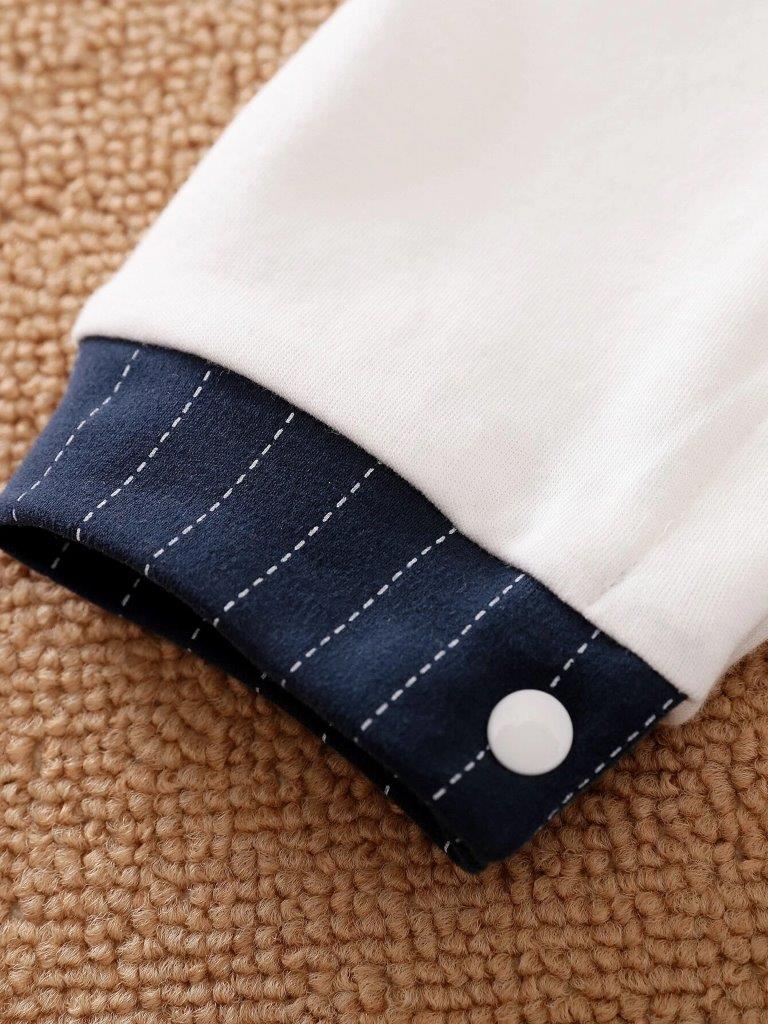 Baby Stripe Print 2 in 1 Jumpsuit