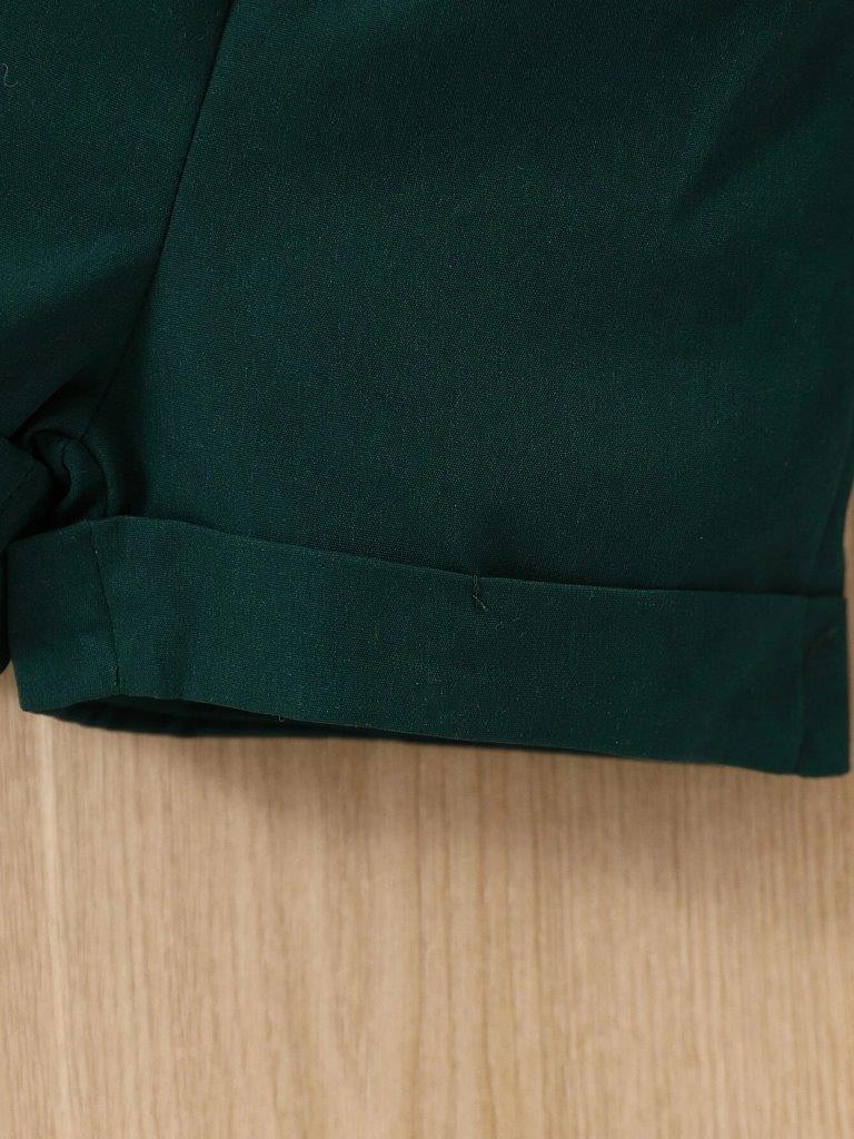 Baby Dinosaur Bow Tie Formal Outfit Green