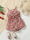 Baby Flower Print Cami Romper