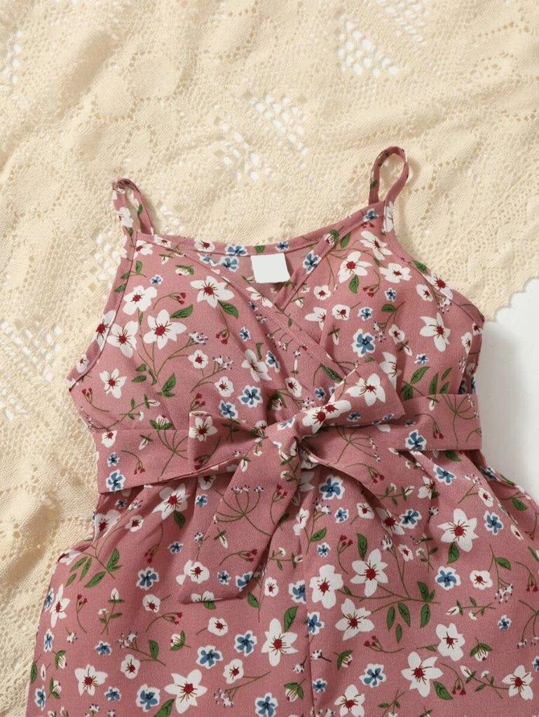 Baby Flower Print Cami Romper