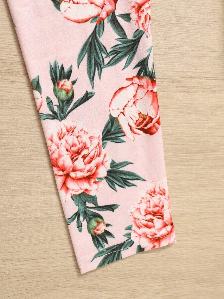 Toddler Girls Floral Tee And Leggings Set