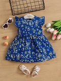 Baby Blue Floral Dress