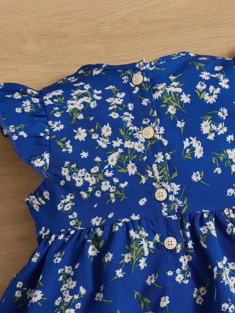 Baby Blue Floral Dress