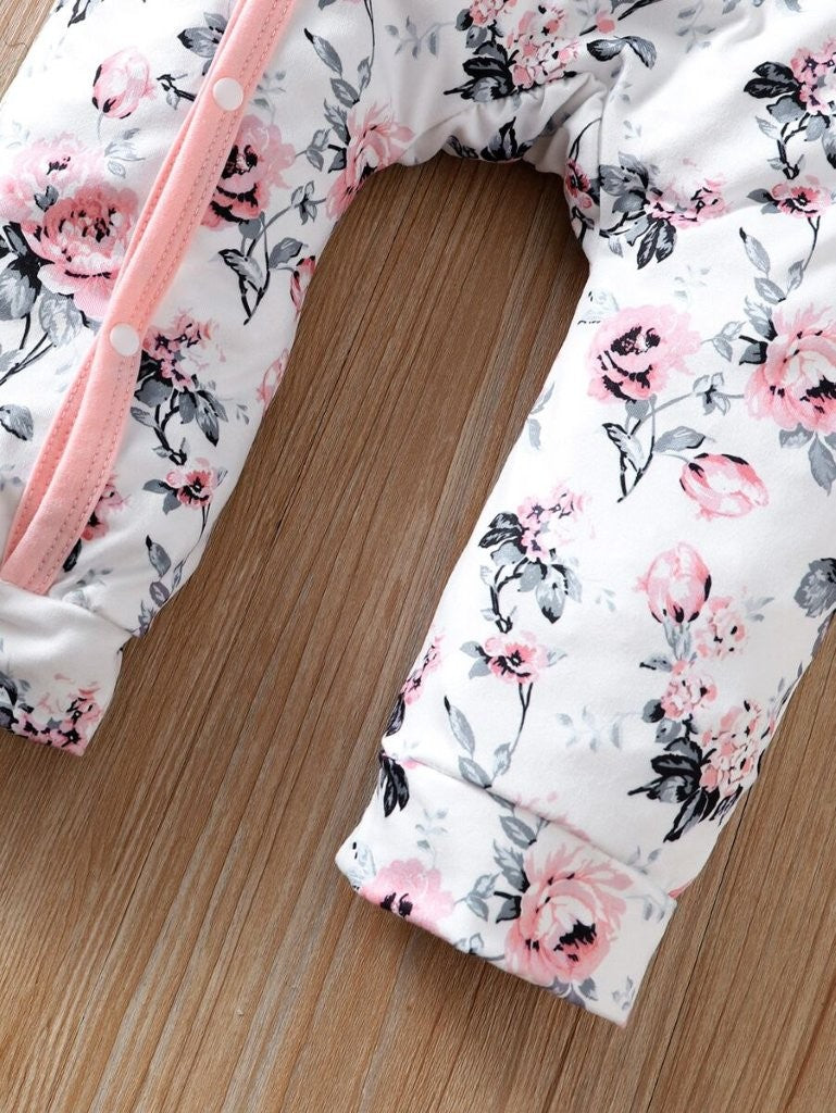 Baby 2 Piece Floral Print Bo Jumpsuit