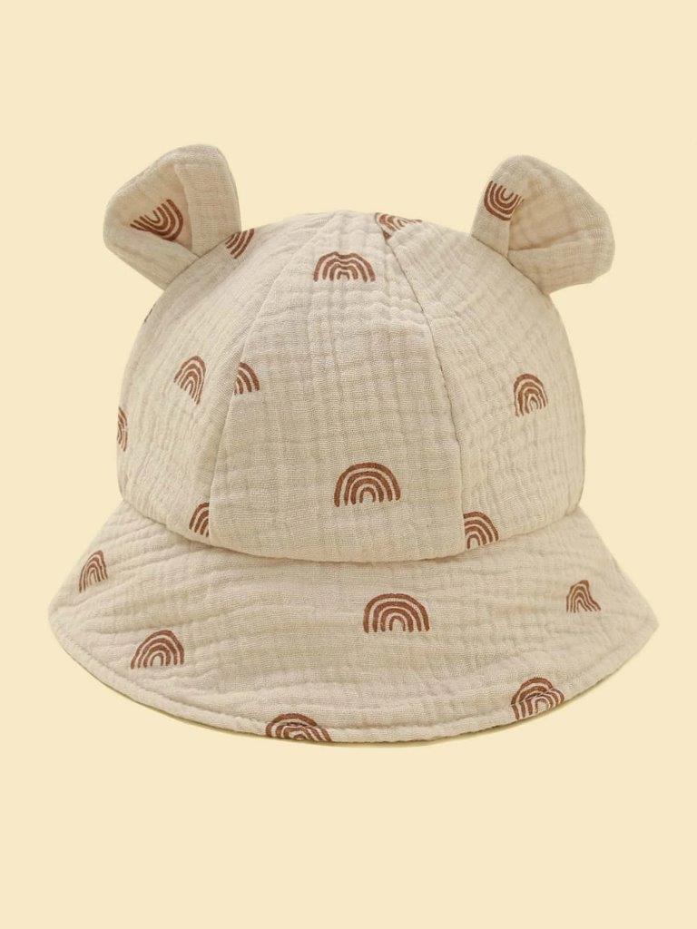Baby Ear Bucket Hat Rainbow