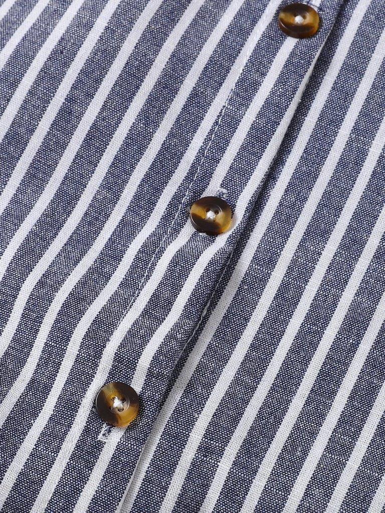 Baby Stripe Pocket Jumpsuit Grey