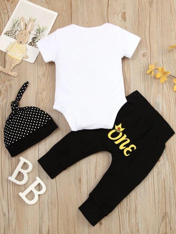 Baby One Year Old Birthday Outfit BowTie