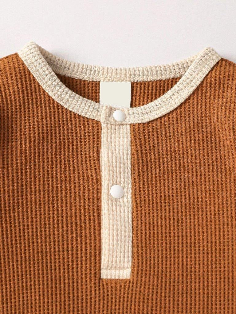 Baby Waffle Knit Jumpsuit