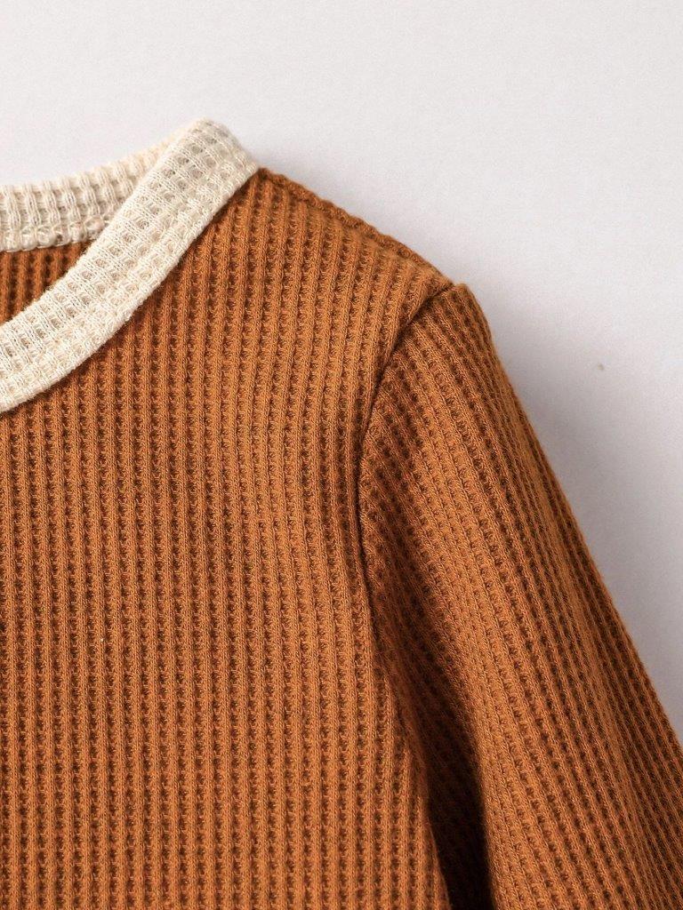 Baby Waffle Knit Jumpsuit