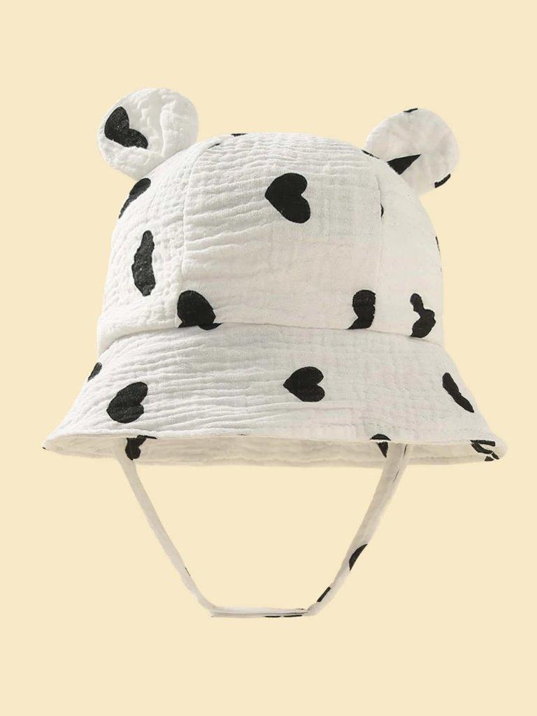 Baby Ear Bucket Hat Heart