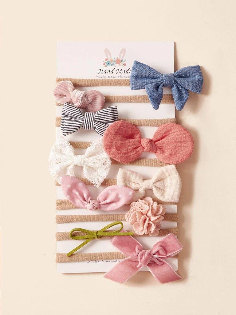 Baby 10 Piece Headband Set Mix 1
