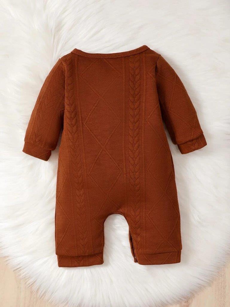 Baby Pattern Button Jumpsuit