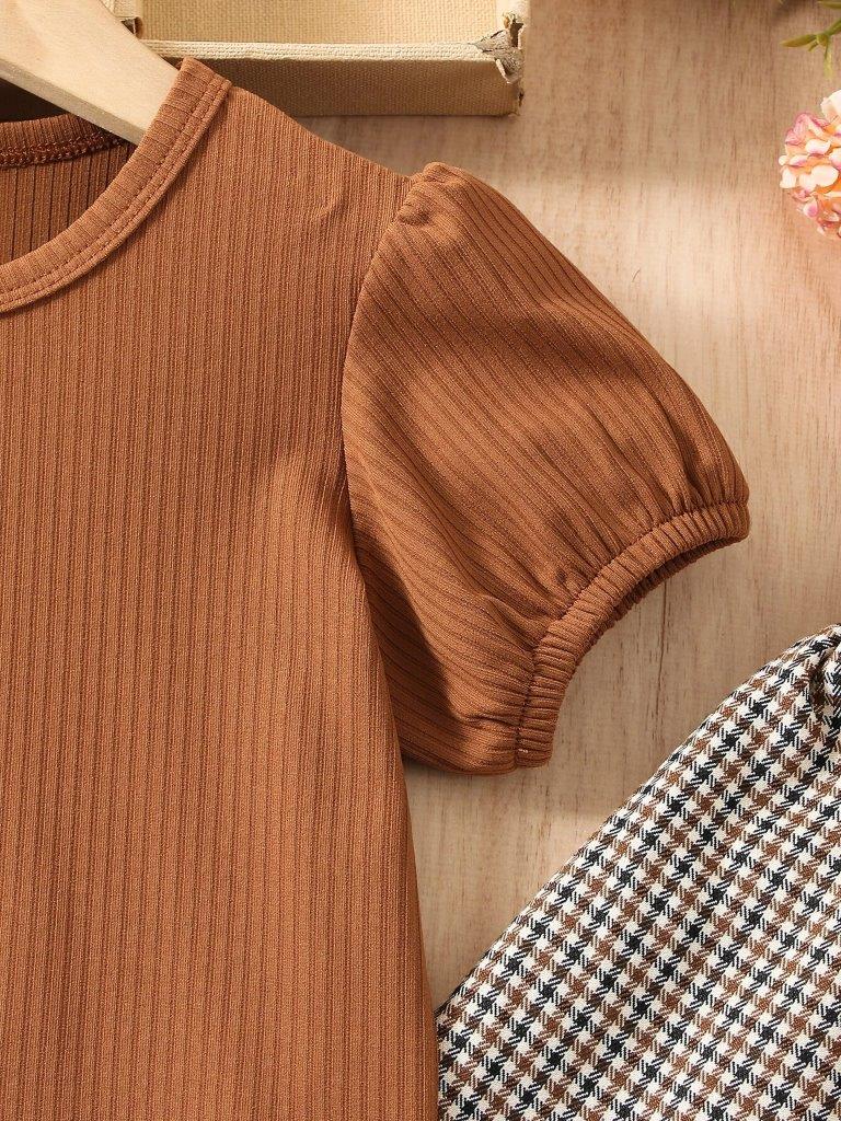 Toddler Girls Puff Sleeve 2 Piece Set