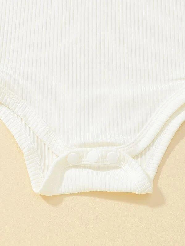 Baby Ribbed Bodysuit And Skirt Set