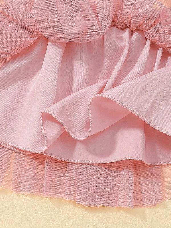 Baby Ribbed Bodysuit And Skirt Set
