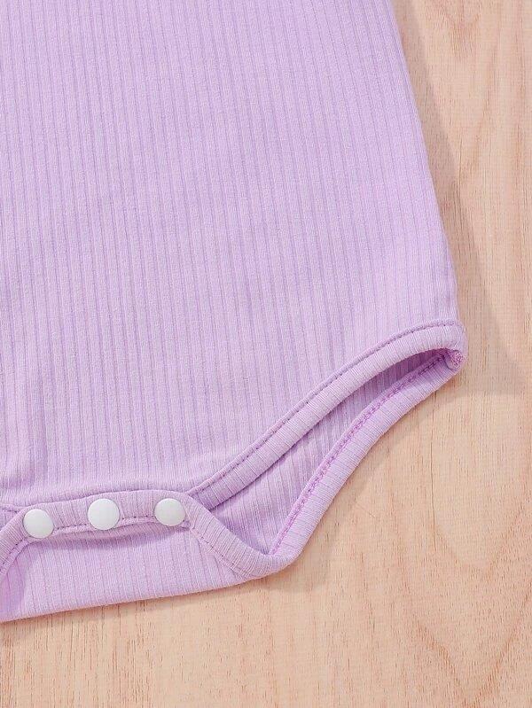 Baby Ribbed Ruffle Tee 3 Piece Set